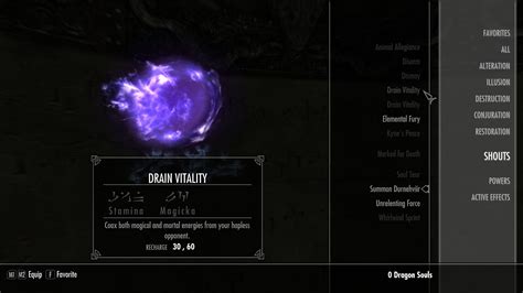 skyrim drain vitality|I have two Drain Vitality shouts. Does anyone else have this